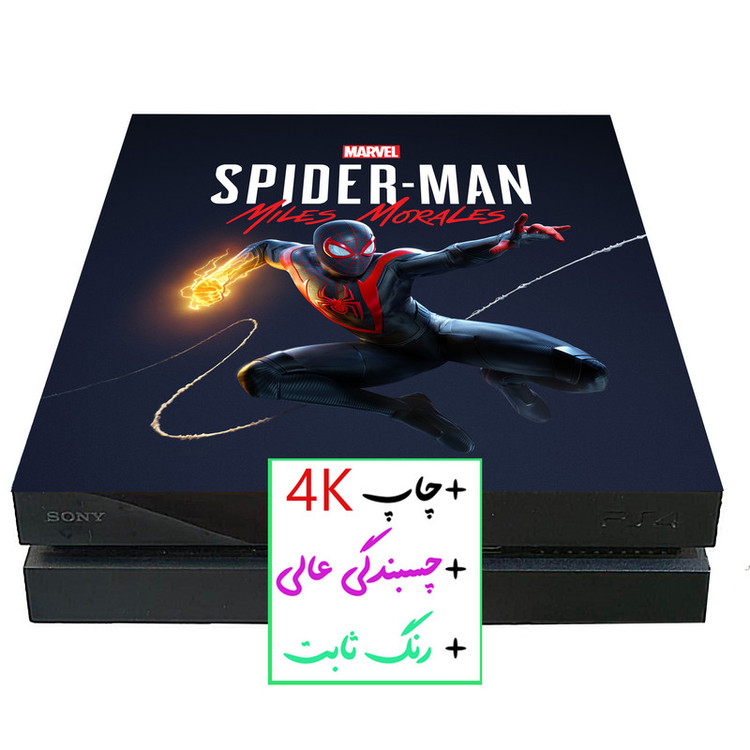 برچسب پلی استیشن ۴ مدل مرد عنکبوتی 4K کد 3649