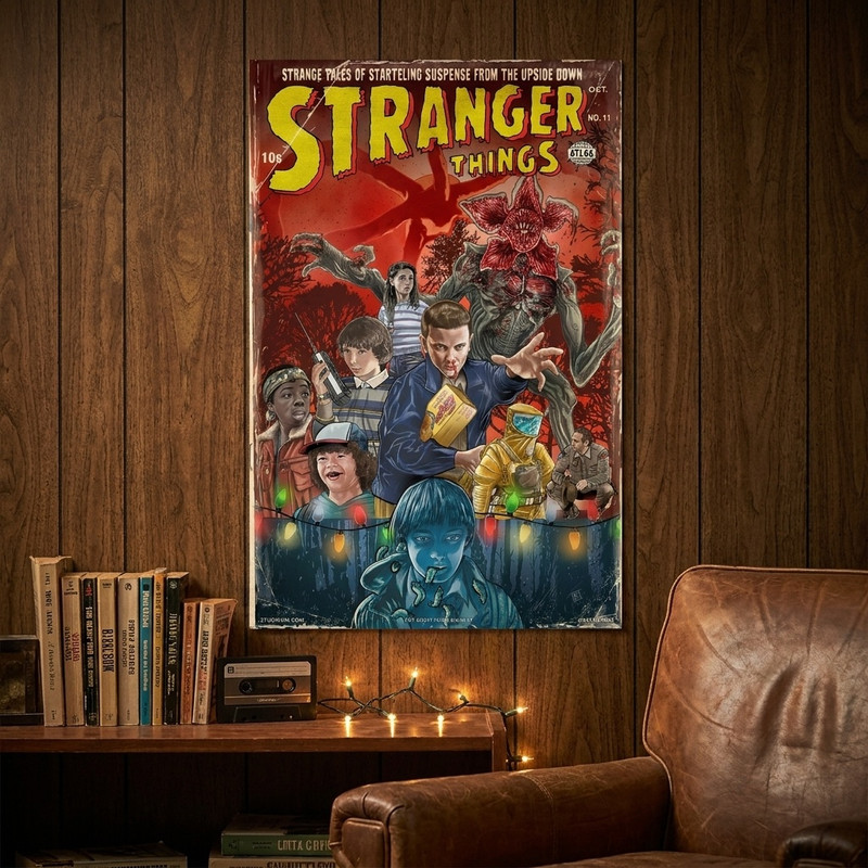 پوستر هفال مدل stranger things