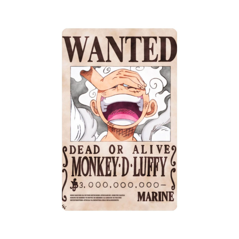 استیکر کارت مدل انیمه طرح وان پیس مانکی دی لوفی one piece Monkey D Luffy کد 6385