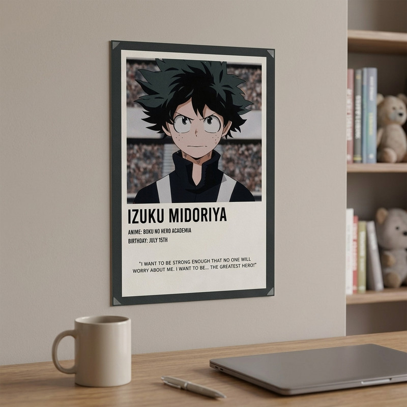 پوستر مدل انیمه آکادمی قهرمانانه من my hero academia طرح ایزوکو میدوریا Izuku Midoriya کد 689