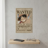 پوستر مدل تحت تعقیب وان پیس One piece طرح لوفی Luffy کد 676