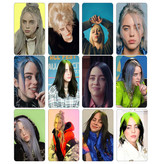 استیکر کارت مدل PH-520 طرح فتوکارت بیلی آیلیش Billie Eilish بسته 12 عددی