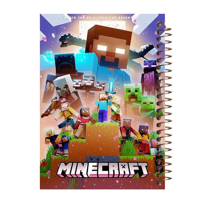 دفتر مشق 100 برگ طرح ماینکرافت کد H508