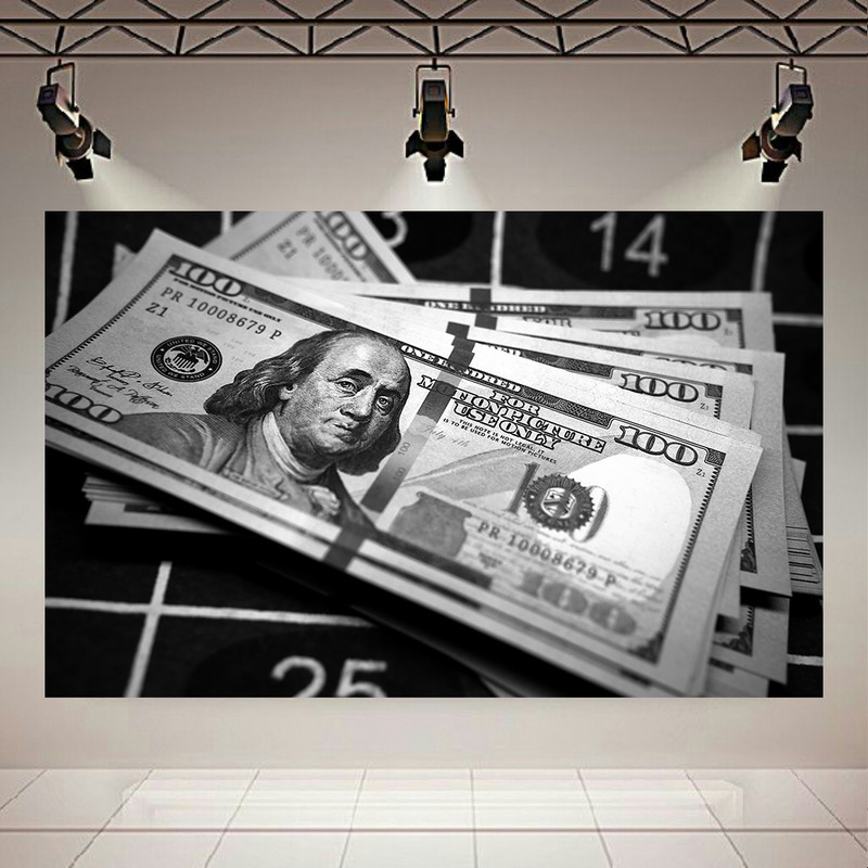 پوستر طرح دلار مدل سیاه و سفید کد AR8920
