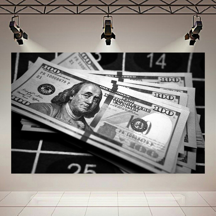 پوستر طرح دلار مدل سیاه و سفید کد AR8920
