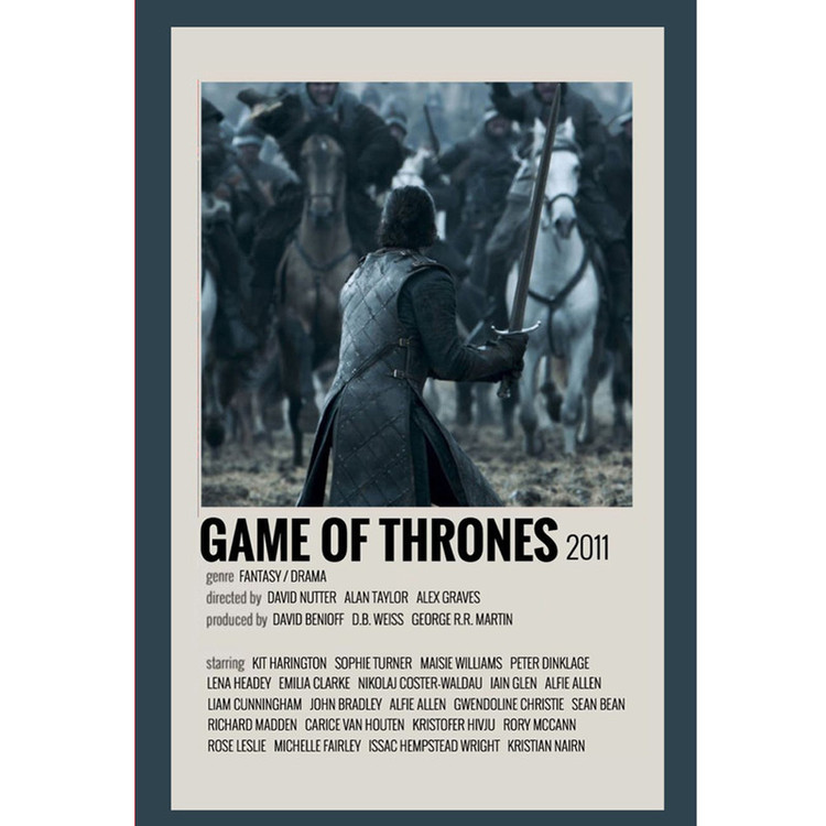 پوستر مدل سریال بازی تاج و تخت Game of Thrones طرح جان اسنو Jon Snow کد 678