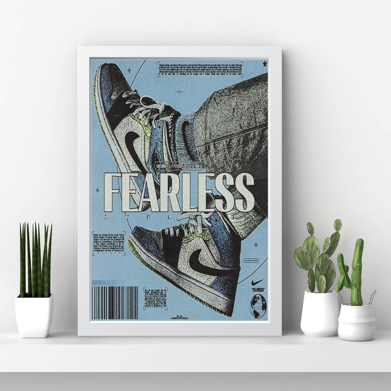 تابلو مدل جردن Fearless کد m2442-w