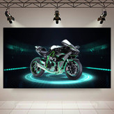 پوستر طرح موتور مدل Kawasaki H2R کد AR11450