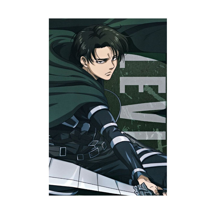 پوستر مدل لیوای اکرمن Levi ackreman طرح انیمه اتک ان تایتان Attack on titan کد 725