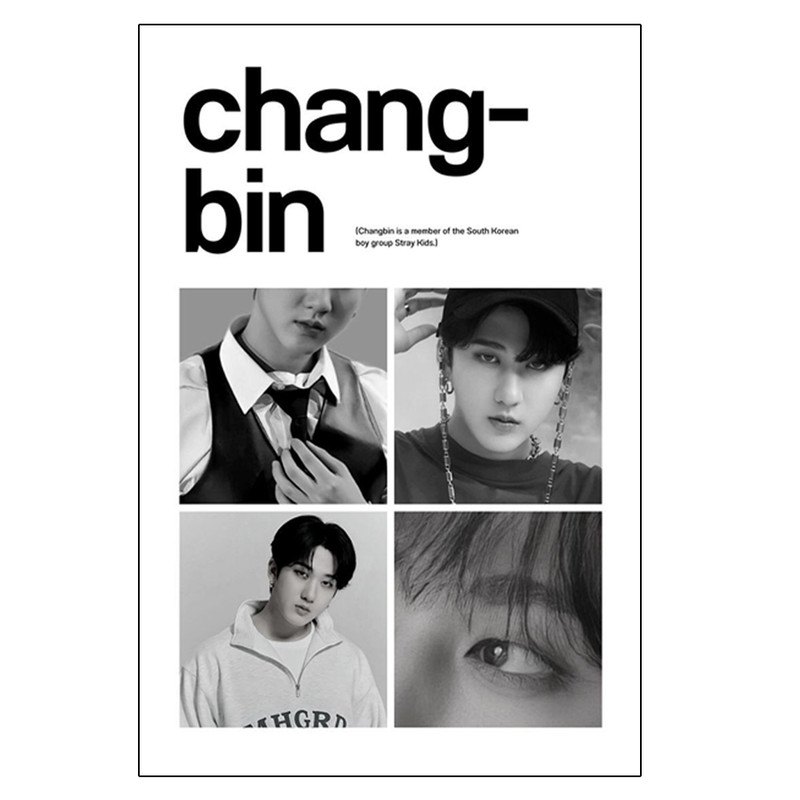 پوستر مدل استری کیدز Stray kids طرح چانگبین Changbin کد 985