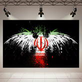 پوستر طرح پرچم ایران مدل عقاب کد AR4290