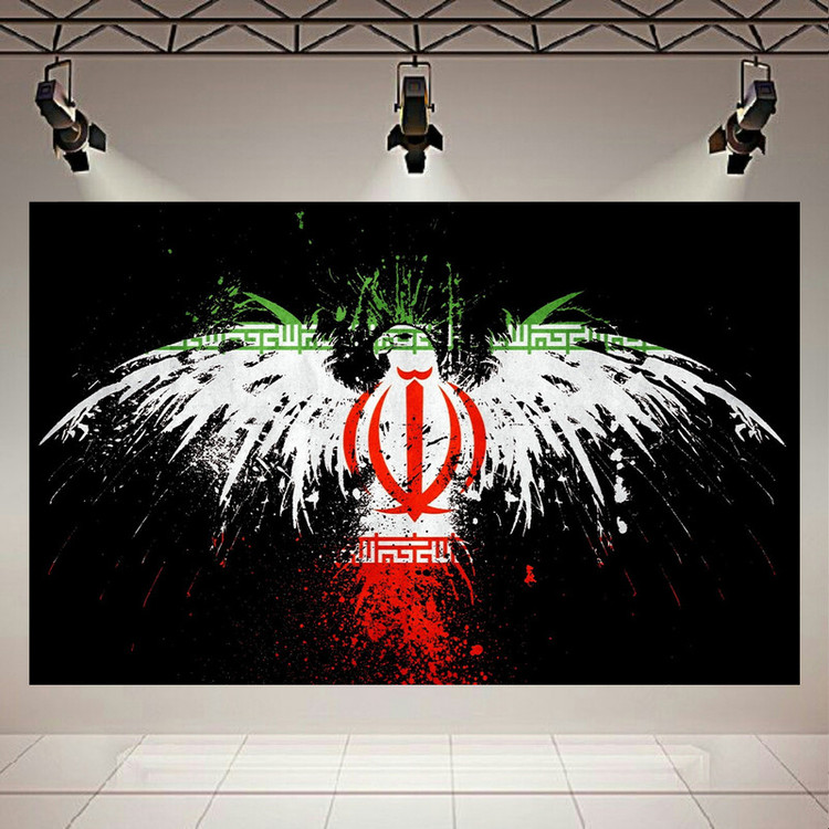 پوستر طرح پرچم ایران مدل عقاب کد AR4290