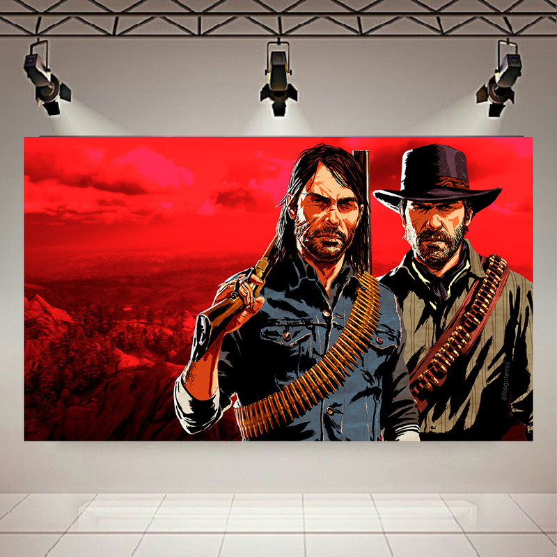 استیکر طرح گیم Red Dead Redemption 2 مدل آرتور مورگان کد AR32232