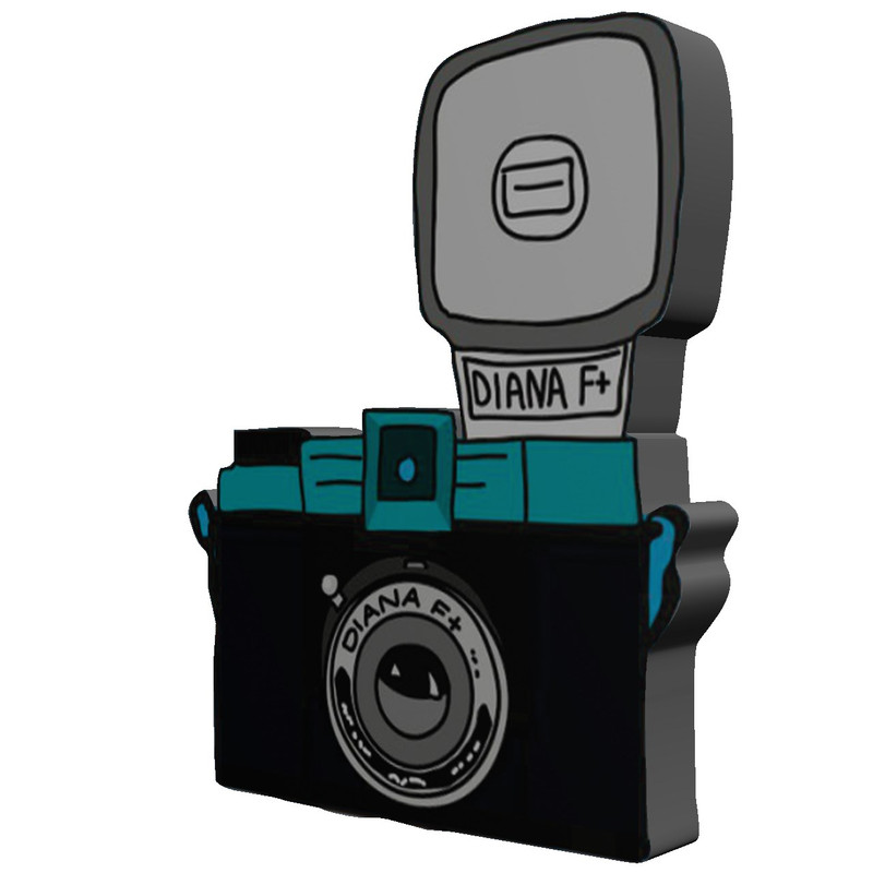 استیکر چوبی بانیبو مدل Camera11