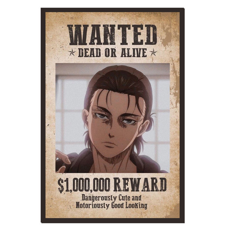 پوستر مدل تحت تعقیب ارن ییگر Eren yeager طرح انیمه Attack on titan کد 374