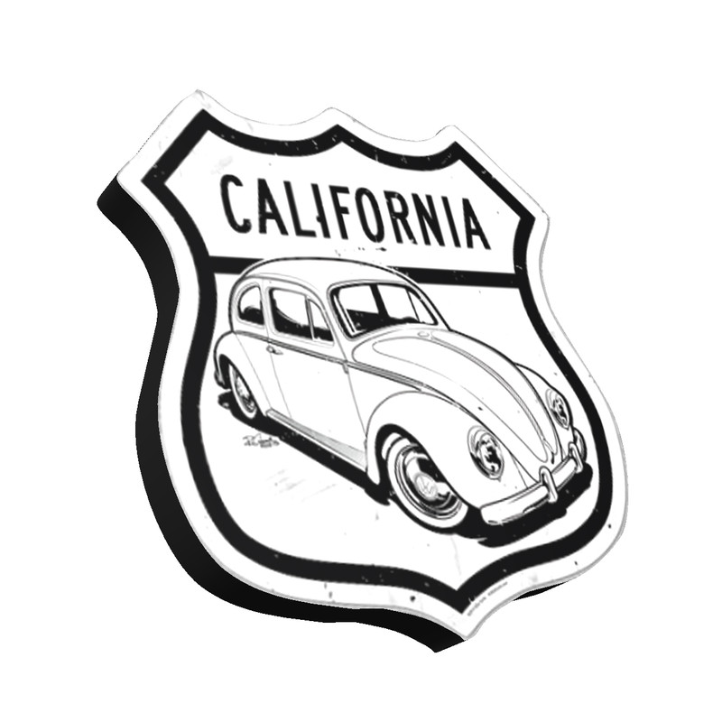 استیکر طرح فولکس مدل California