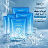 ماسک صورت ایمجز مدل یخ، آبرسان، مرطوبکننده، خنککننده، ضد پیری، شادابکننده، تسکیندهنده، ترمیمکننده با هیالورونیک اسید، مناسب انواع پوست، مجموعه 5 عددی