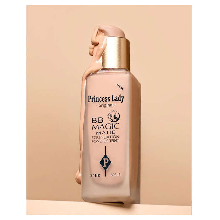 کرم پودر BB مایع spf 15 پرنسس لیدی مدل مجیک شماره 101 مناسب برای انواع پوست حجم 46 میلیلیتر