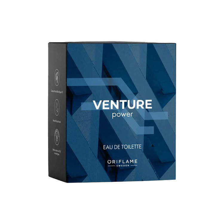 ادوتویلت مردانه اوریفلیم مدل Venture Power با رایحه خنک حجم 100 میلی لیتر