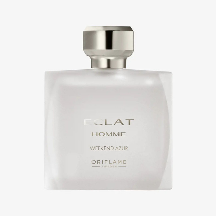 ادوتویلت مردانه اوریفلیم مدل Eclat Homme Weekend Azur با رایحه خنک حجم 75 میلی لیتر