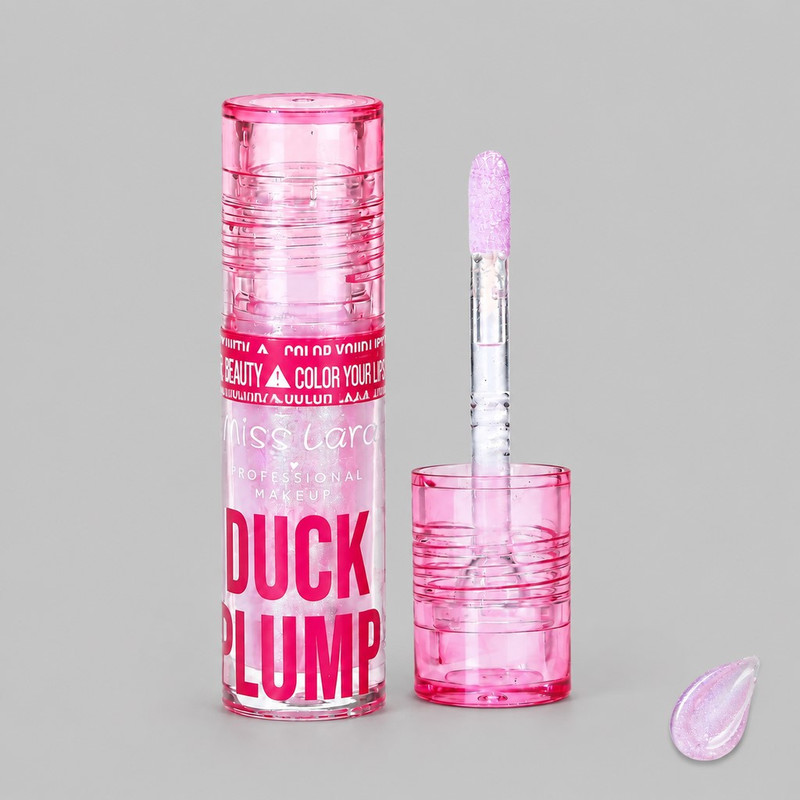 برق لب مایع حجم دهنده میس لارا مدل DUCK PLUMP با شماره رنگ 2 و جلوه اکلیلی
