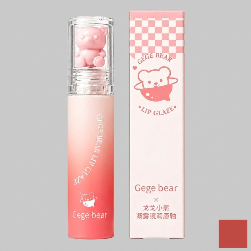 رژ لب مایع مات گه گه بیر مدل Cute Bear شماره 2، رنگ هلویی