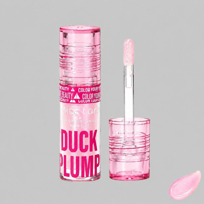 برق لب مایع حجم دهنده میس لارا مدل DUCK PLUMP با شماره رنگ 1 و جلوه اکلیلی