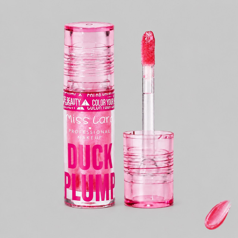 برق لب مایع حجم دهنده میس لارا مدل DUCK PLUMP با شماره رنگ 6 و جلوه اکلیلی