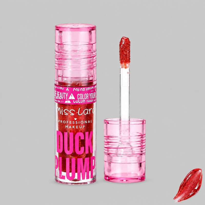 برق لب مایع حجم دهنده میس لارا مدل DUCK PLUMP با شماره رنگ 3 و جلوه اکلیلی