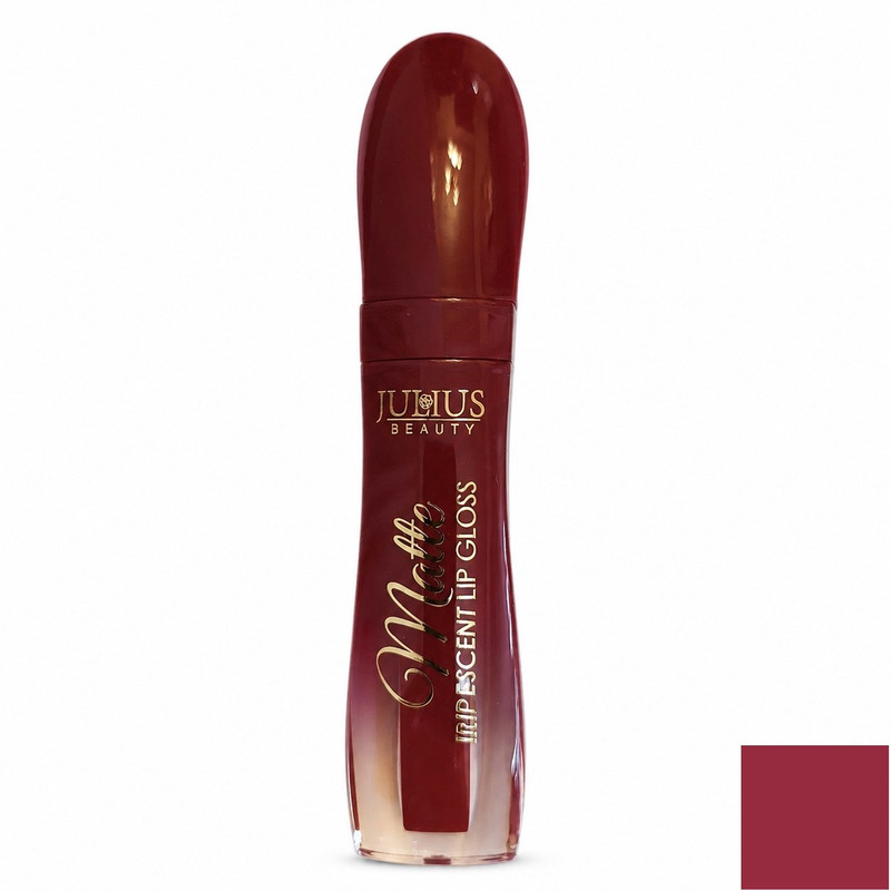 رژ لب مایع مات جولیوس مدل IRIDESCENT شماره 9 رنگ سرخابی متوسط