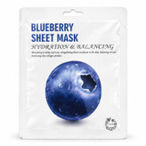 ماسک صورت ورقهای لینک مدل Blueberry رایحه بلوبری، مناسب برای انواع پوست، وزن 25 گرم، آبرسان و تسکیندهنده، دارای گلیسیرین
